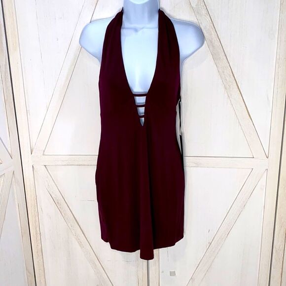 House Of Harlow 1960 x REVOLVE Karrie Mini Dress in Burgundy - Picture 5 of 8